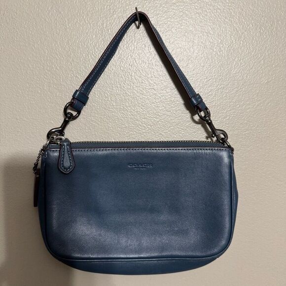 Coach Nolita Handbag Wristlet Purse in Dark Denim Blue Navy